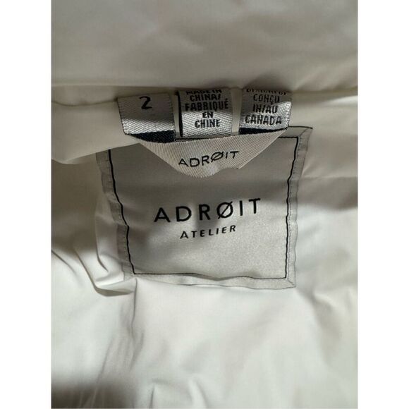 Adroit Atlelier Alice jacket 3/4 sleeves down fill size 2 - Picture 3 of 16